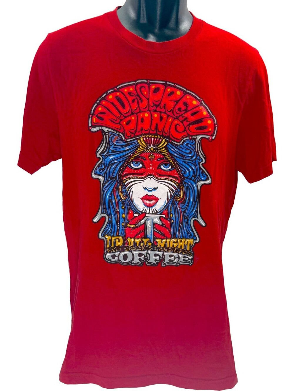 Widespread Panic Up All Night Coffee Promo T-Shirt Jittery Joe’s 2017 Medium WSP